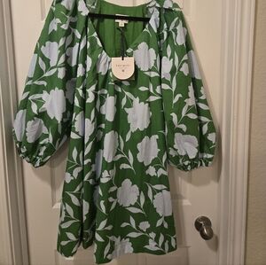 Kate Spade Green Floral Dress